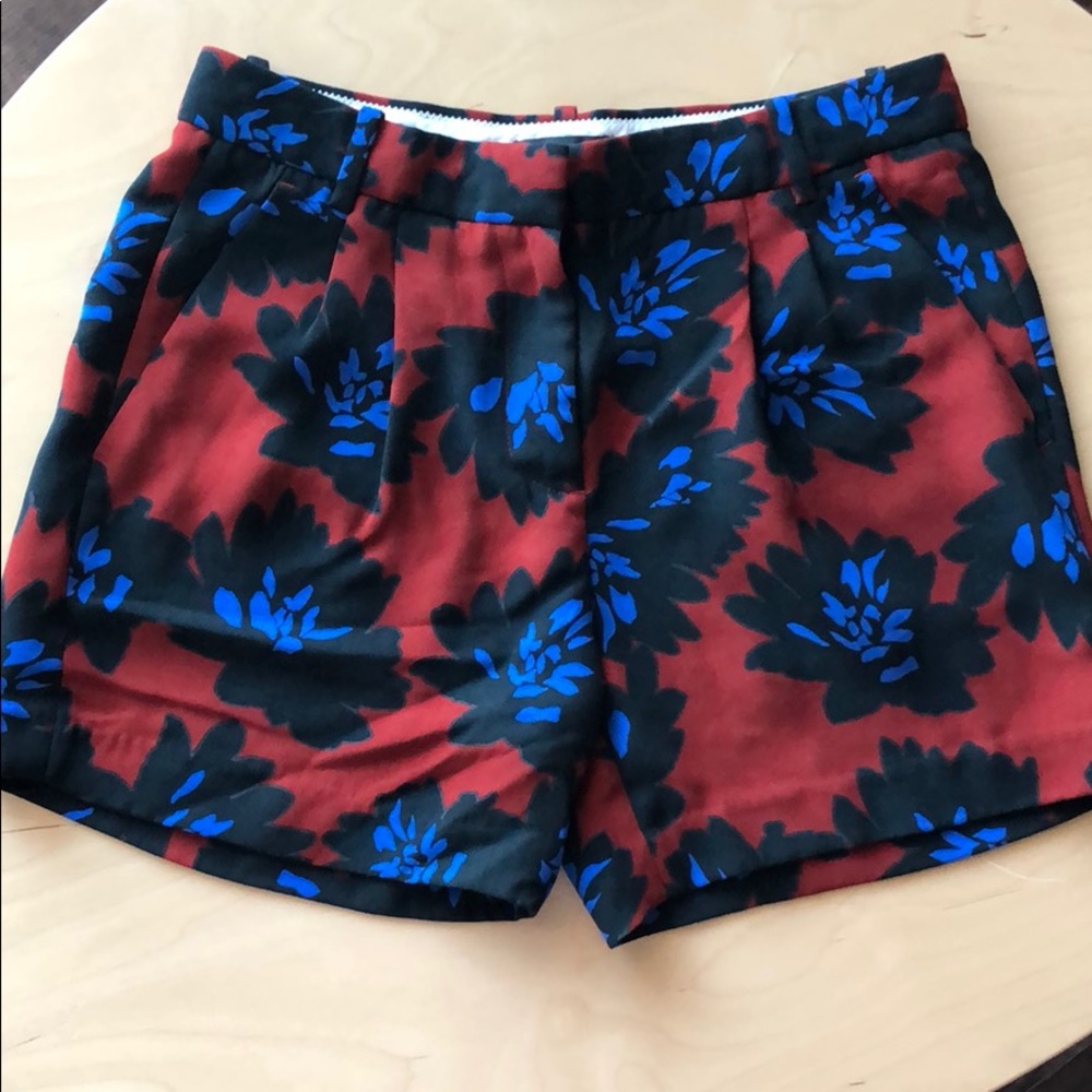 J.Crew firework floral dressy shorts US/0